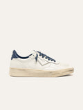 HYPER Sneakers in White and Navy Leather