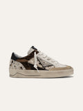 Sneaker KYLE in Pelle Bianca e Cavallino Maculato