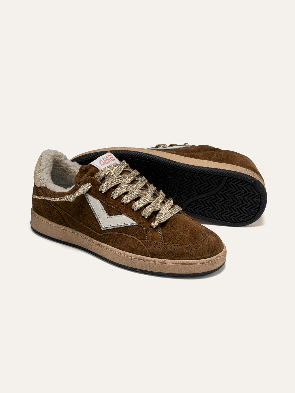 Baskets PLAYNEW en Daim Marron 