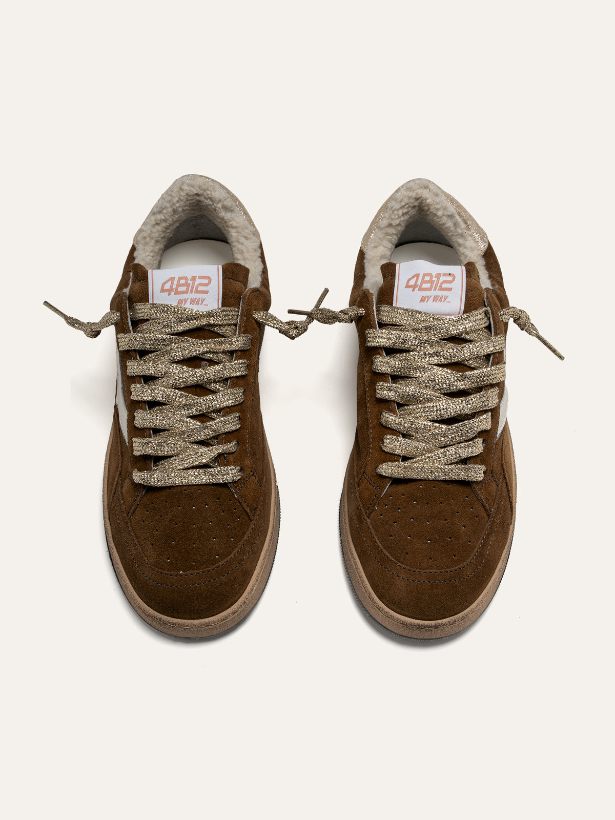 Baskets PLAYNEW en Daim Marron 