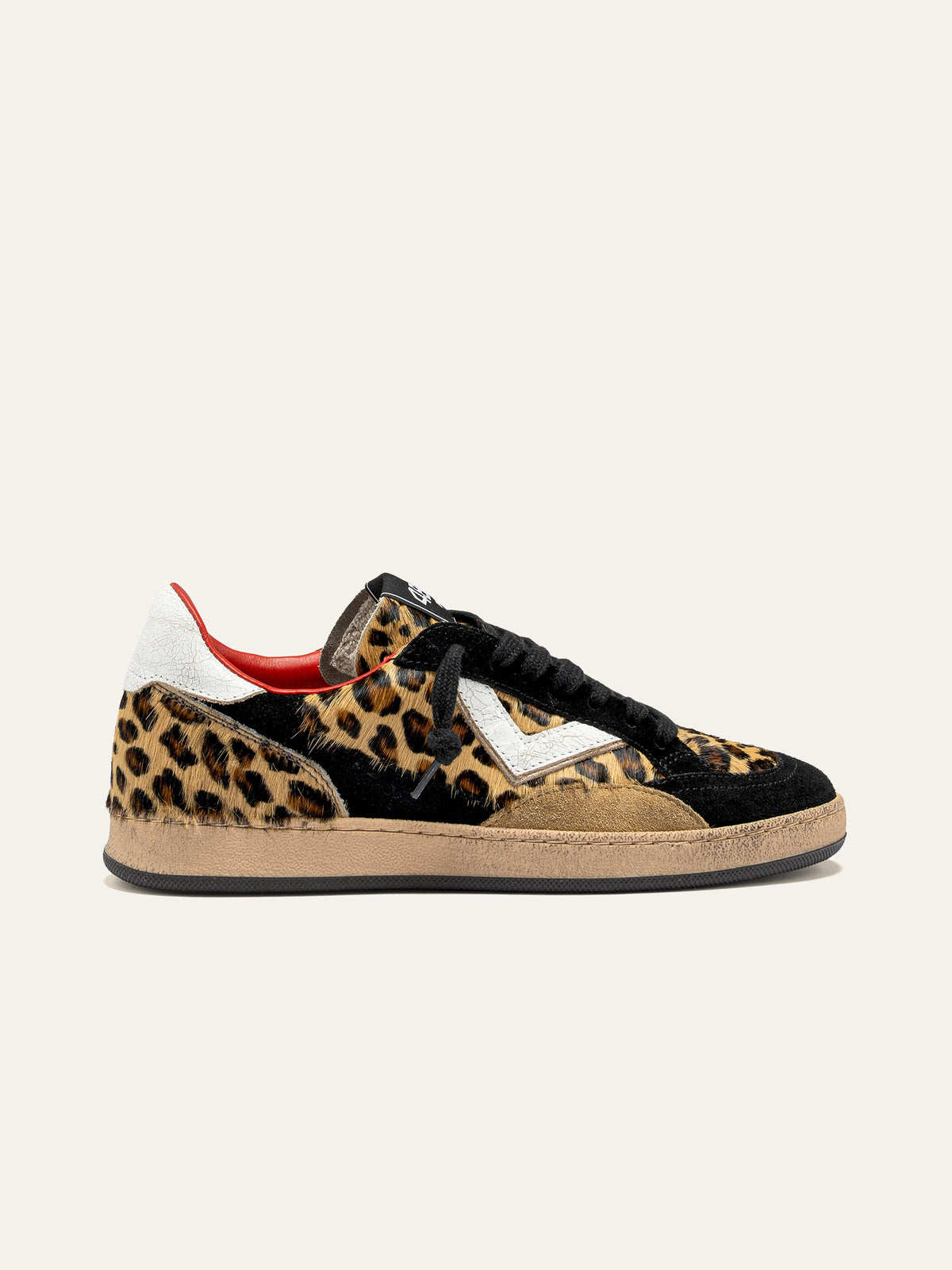 PLAYNEW Sneakers in Leopard and Black