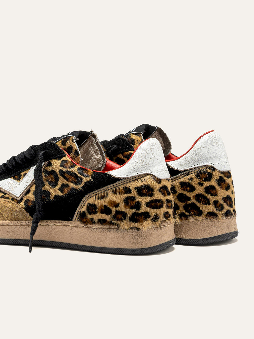 PLAYNEW Sneakers in Leopard and Black