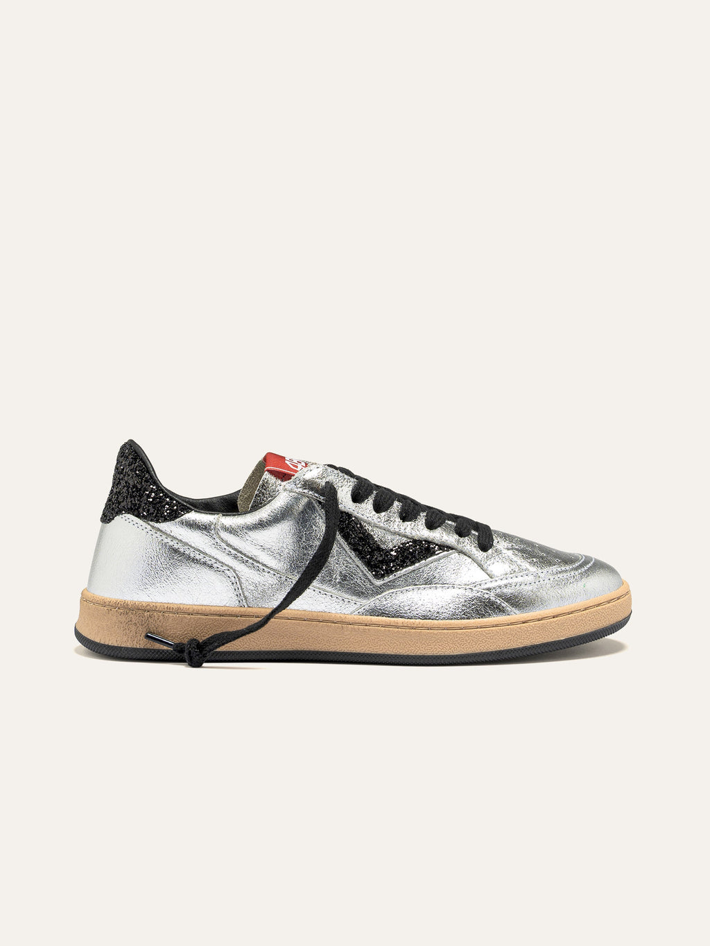 PLAYNEW Sneakers in Silver and Black
