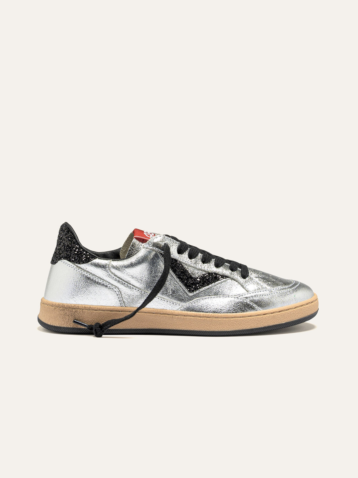 Sneaker PLAYNEW Argento e Nero