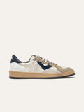 PLAYNEW Sneakers in White and Beige Leather