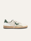 PLAYNEW Sneakers in White and Green Leather