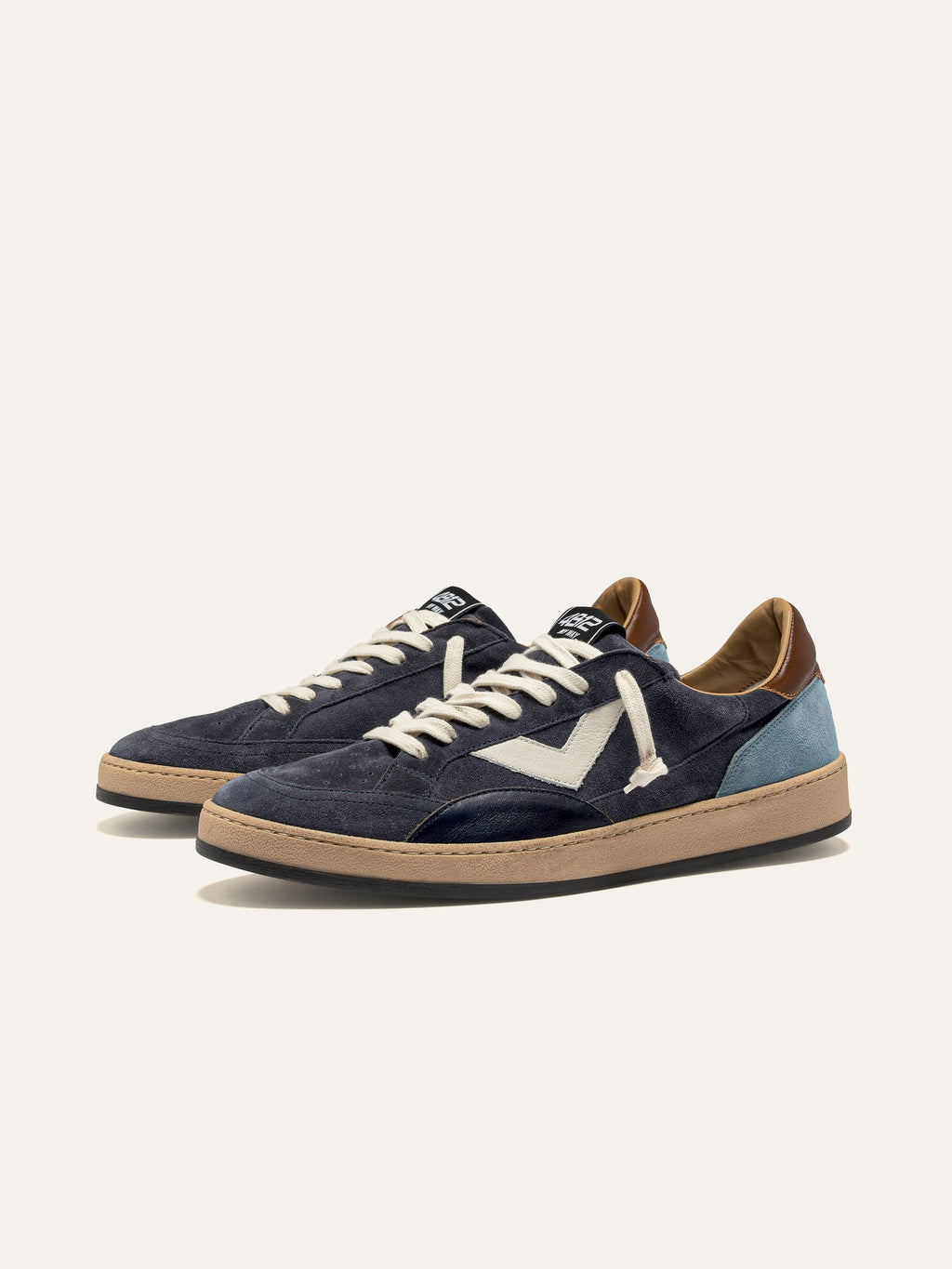 PLAYNEW Sneakers in Navy Blue and Light Blue