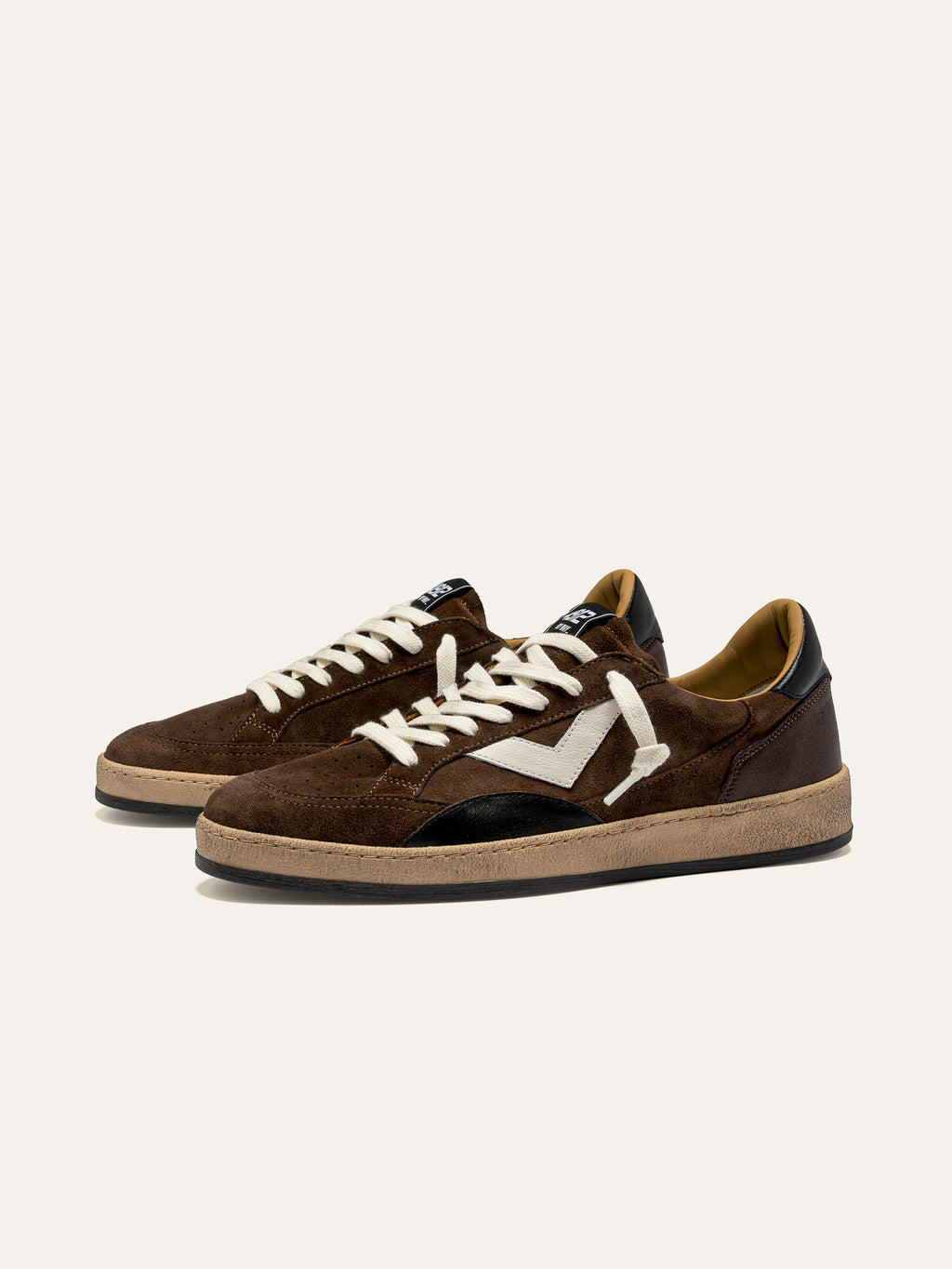 PLAYNEW Sneakers in Brown and Black