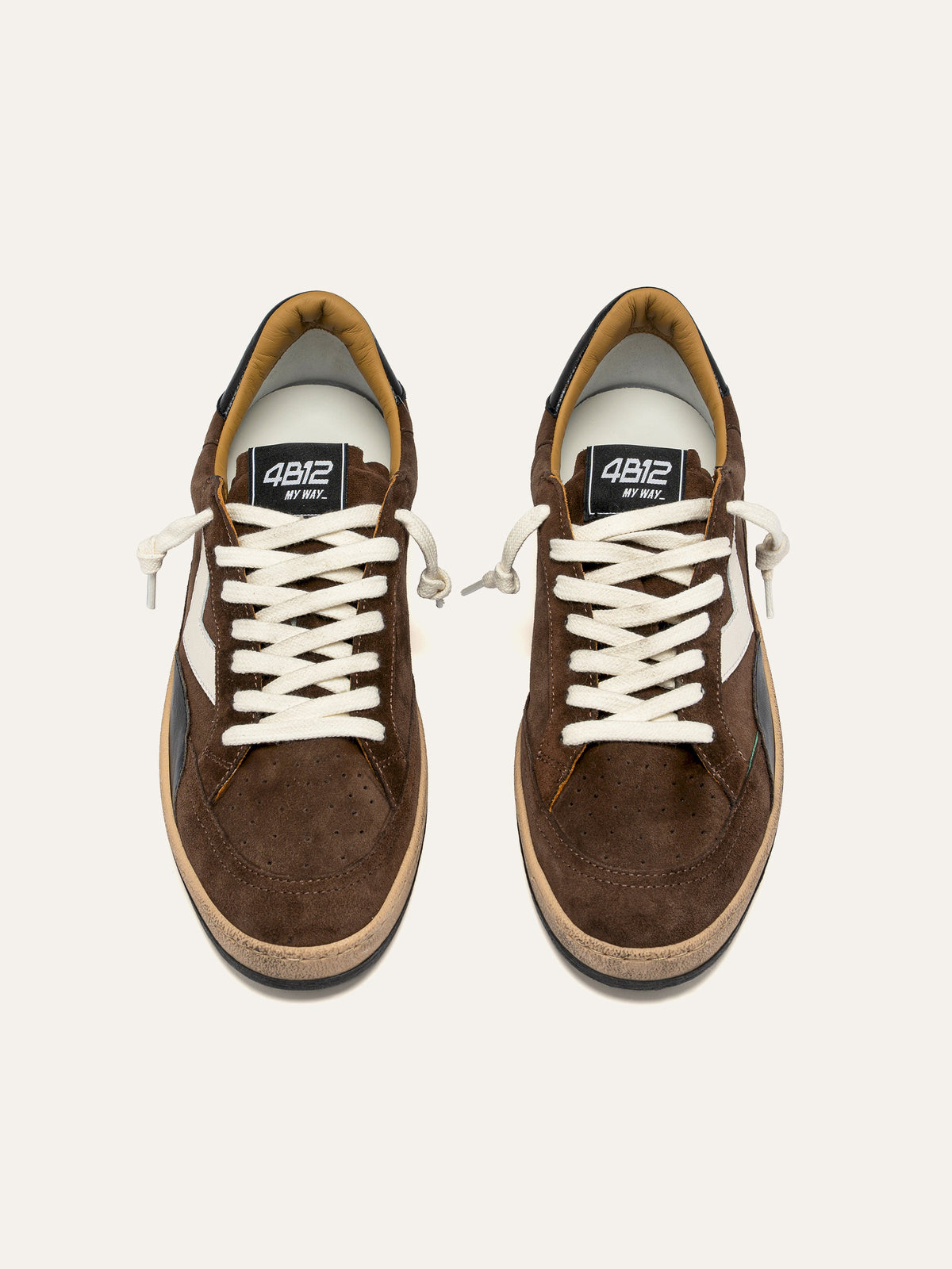 PLAYNEW Sneakers in Brown and Black