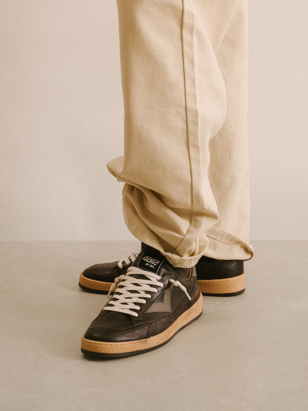 PLAYNEW Sneakers in Black and Grey