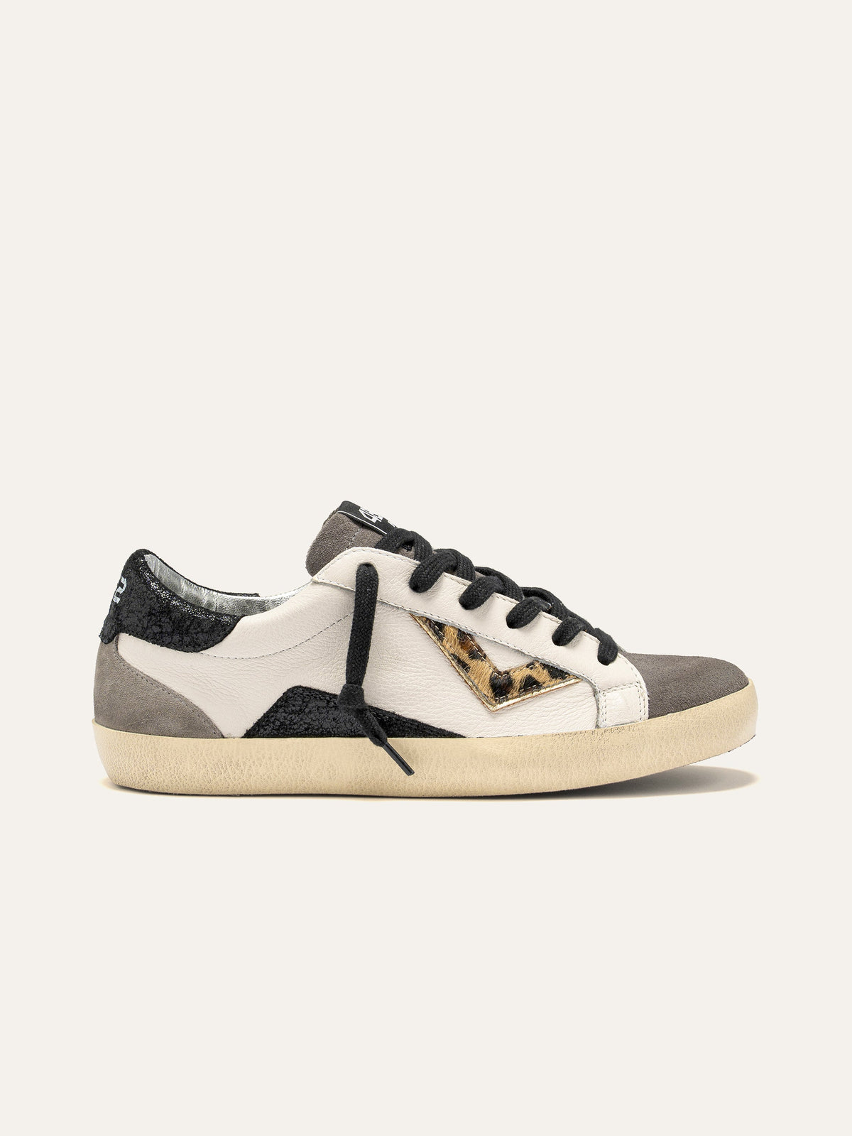 Sneaker SUPRIME in Pelle Bianca e Animalier