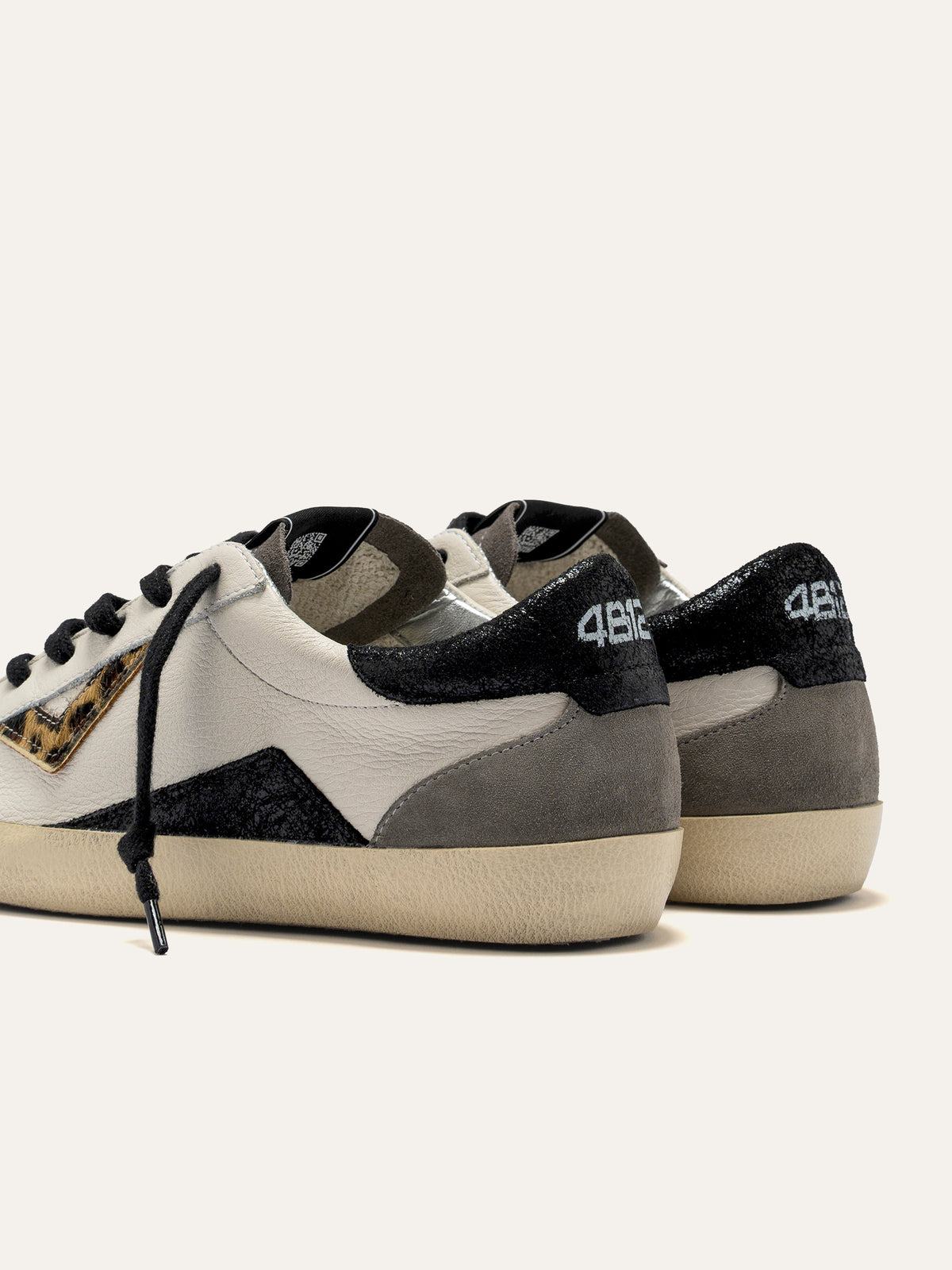 Sneaker SUPRIME in Pelle Bianca e Animalier