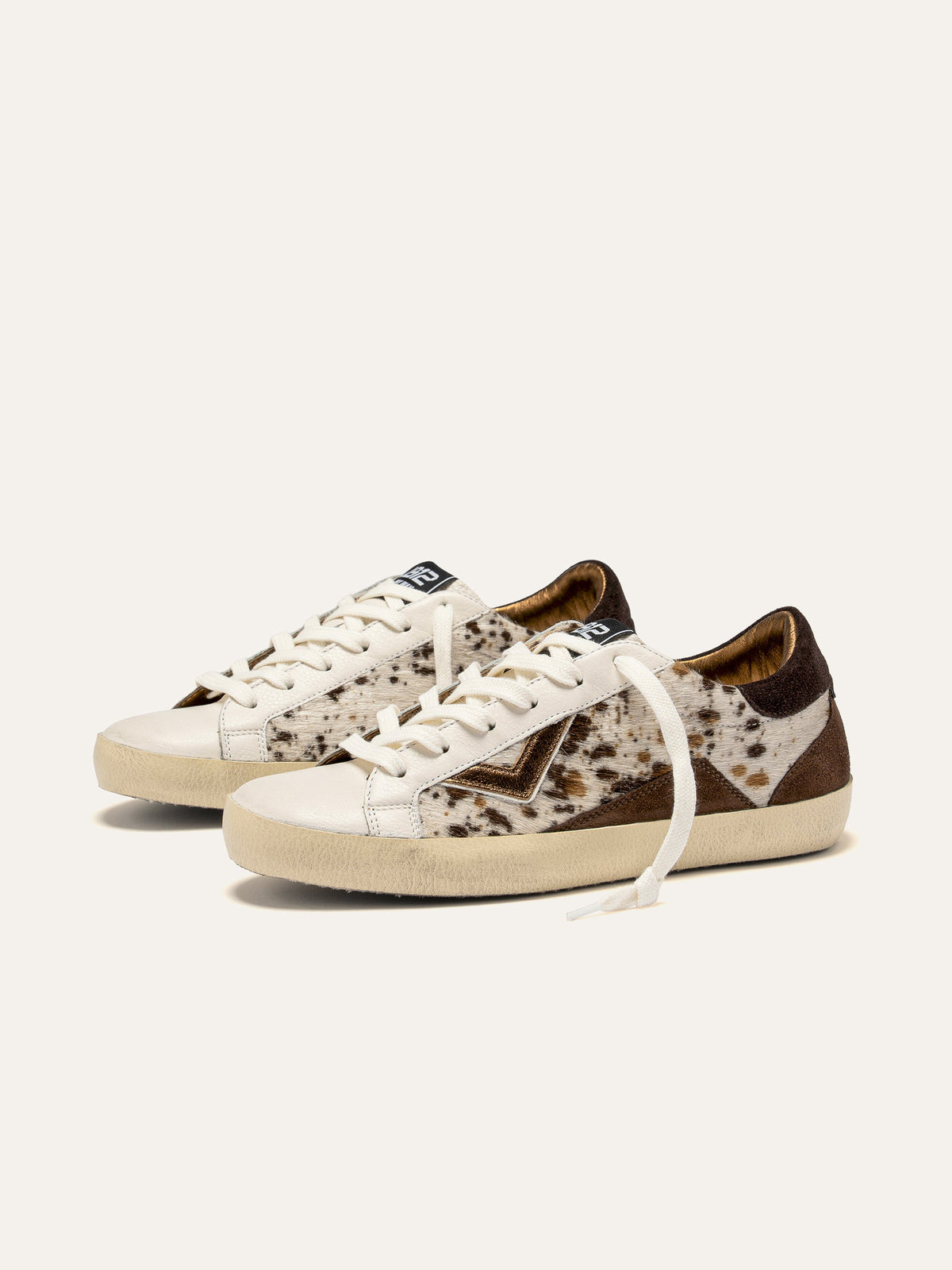 SUPRIME Sneakers in White Leather and Animalier