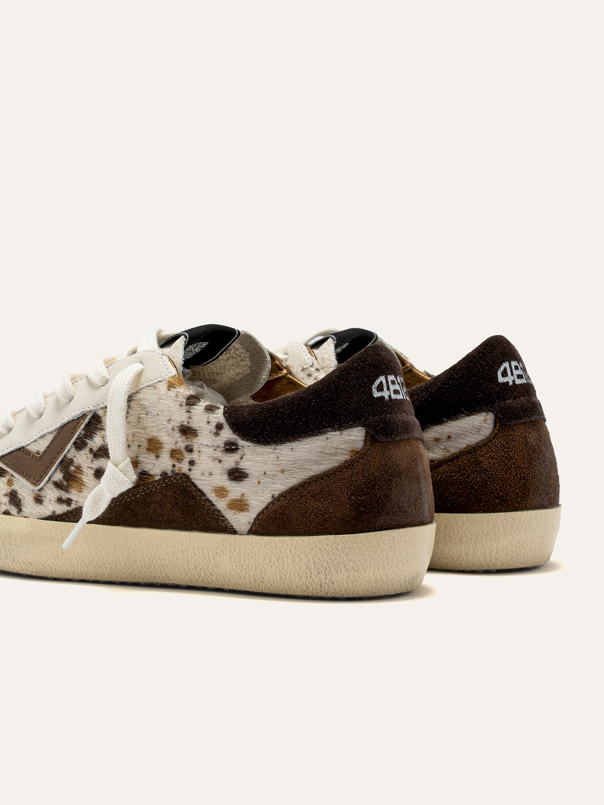 SUPRIME Sneakers in White Leather and Animalier
