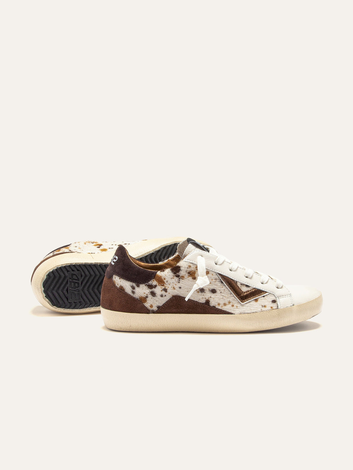SUPRIME Sneakers in White Leather and Animalier