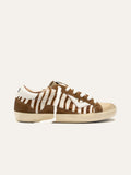 SUPRIME Sneakers in Zebra Print and Brown Suede