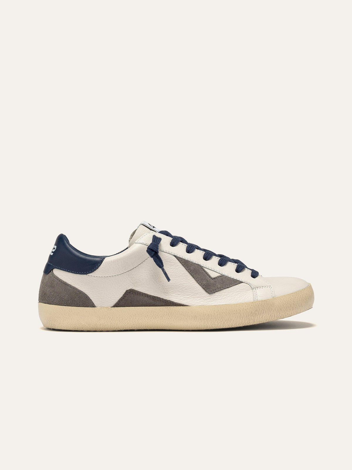 Sneaker SUPRIME in Pelle Bianca, Grigia e Navy