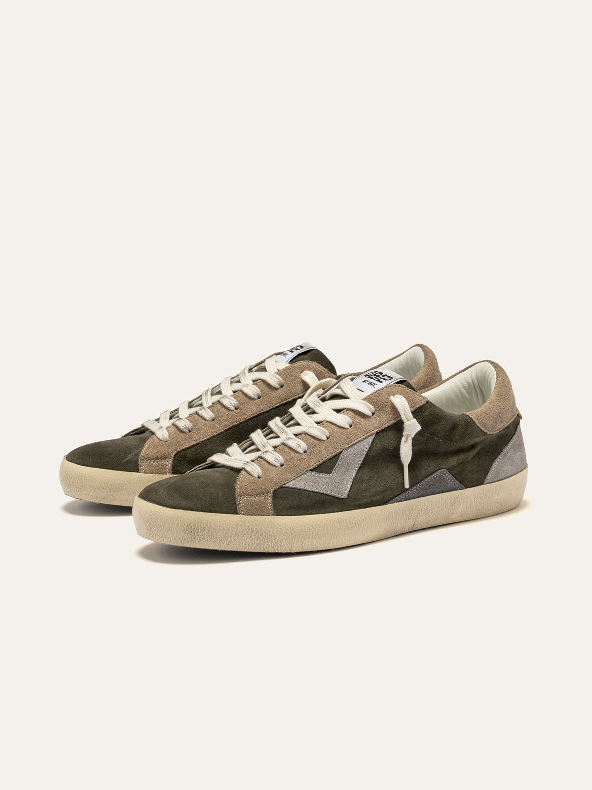SUPRIME Sneakers in Olive Green and Grey