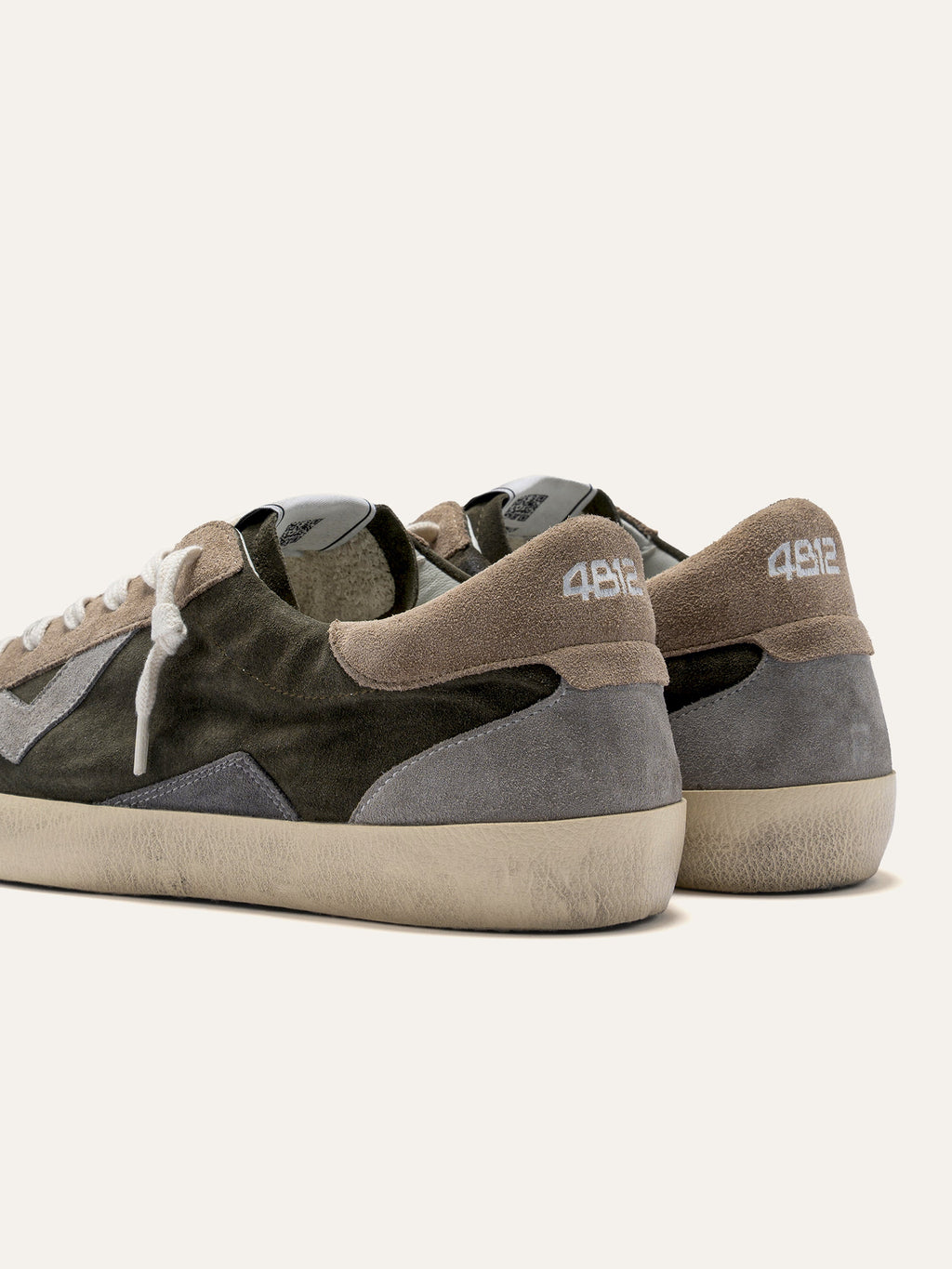 SUPRIME Sneakers in Olive Green and Grey