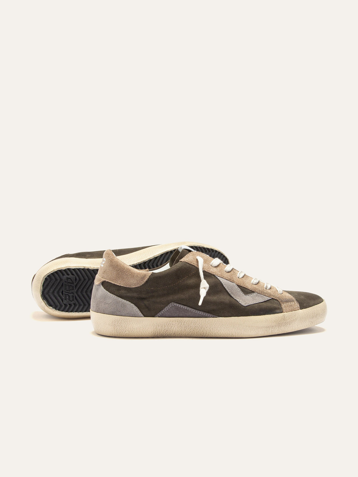 SUPRIME Sneakers in Olive Green and Grey