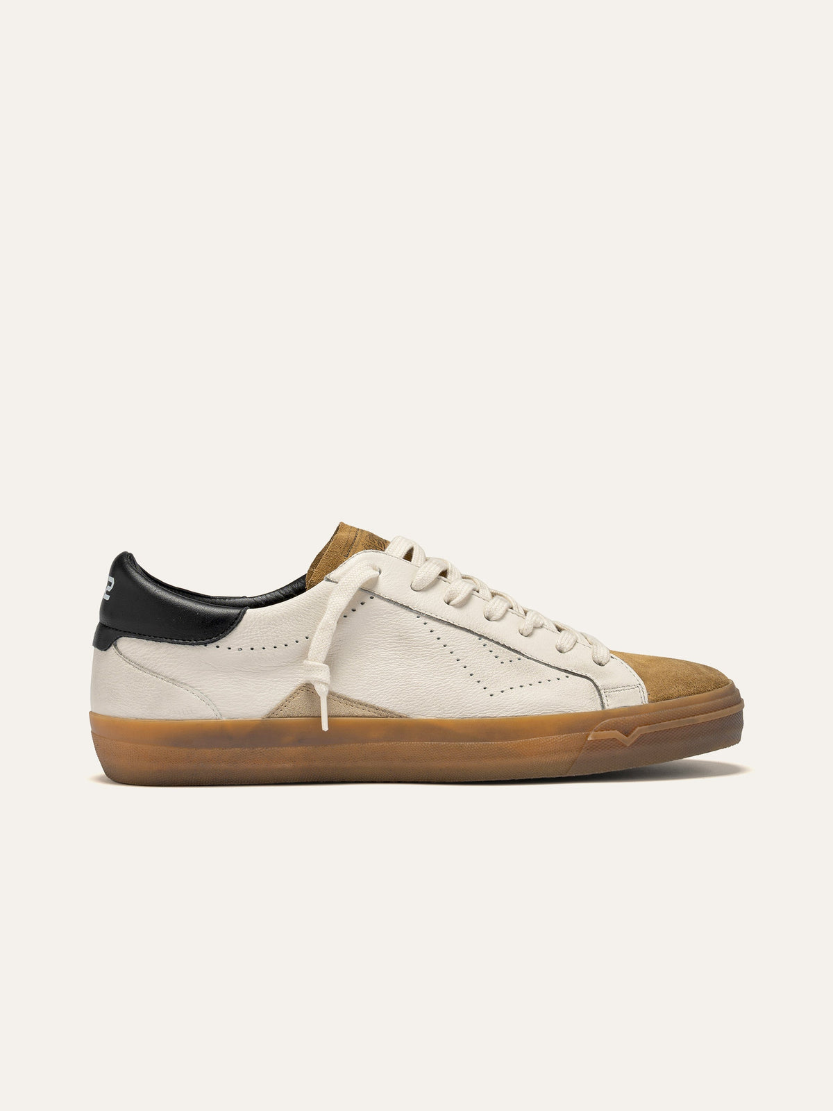 Sneaker SUPRIME in Pelle Bianca e Suede Cammello