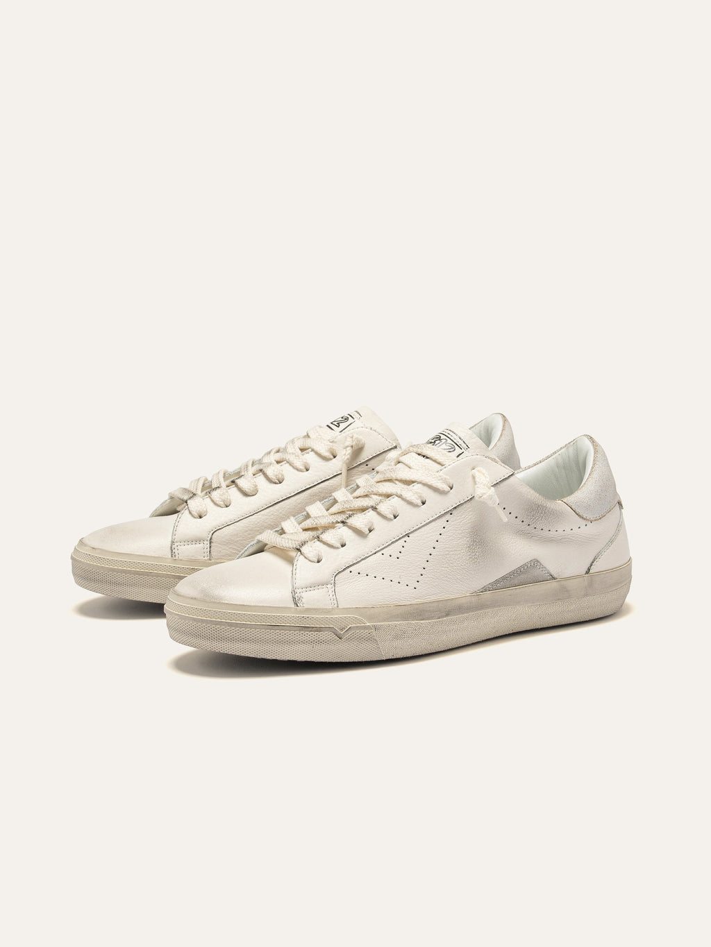 Sneaker SUPRIME in Pelle Bianca e Suede Grigio