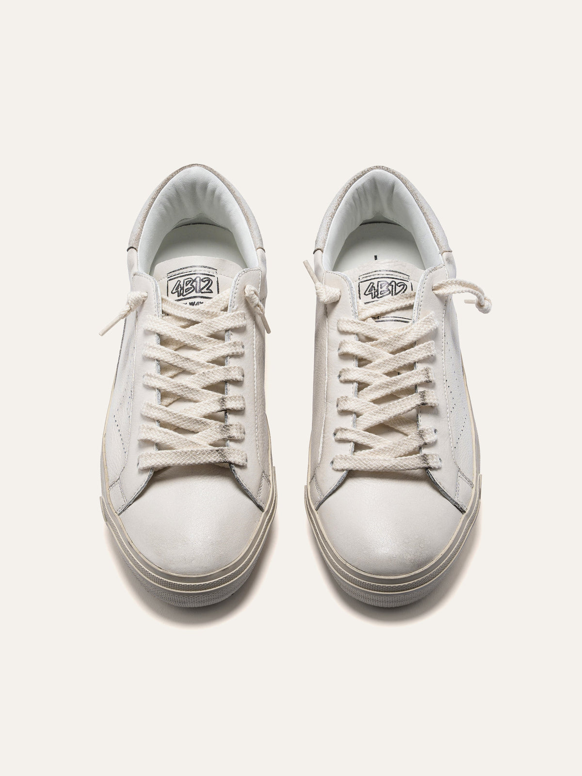 Sneaker SUPRIME in Pelle Bianca e Suede Grigio
