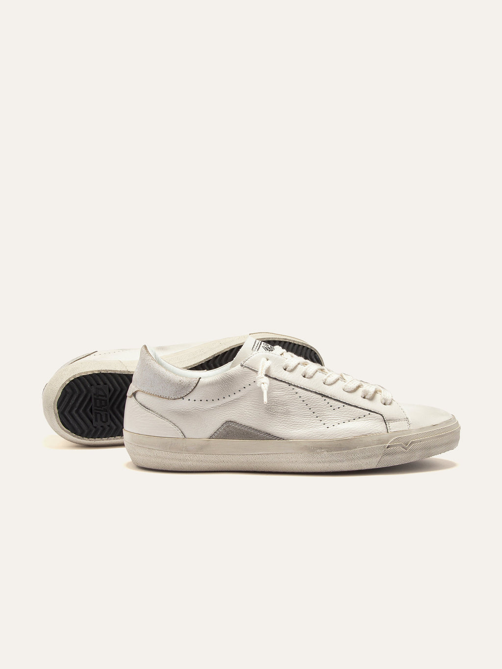 Sneaker SUPRIME in Pelle Bianca e Suede Grigio