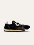Sneaker VINTAGERUN in Tessuto Nero e Camoscio Grigio